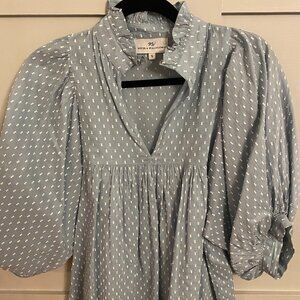 Never a Wallflower High Neck Puff Sleeve Blouse